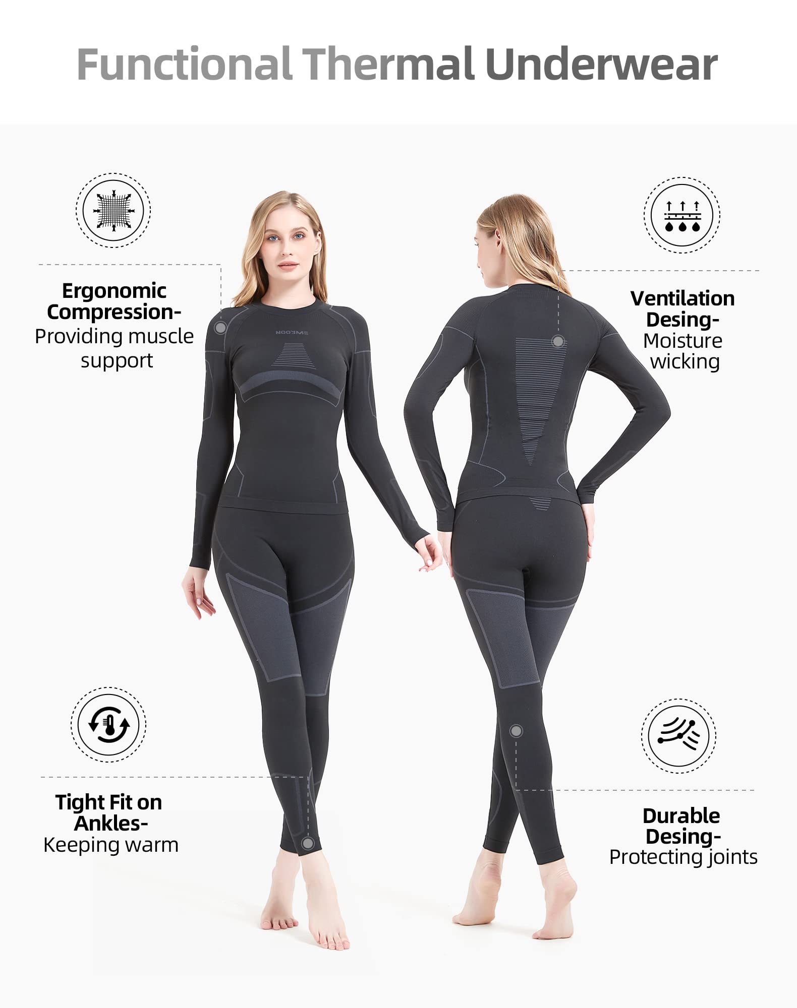 Relna ThermoSkin – Damen Thermounterwäsche Langarm
