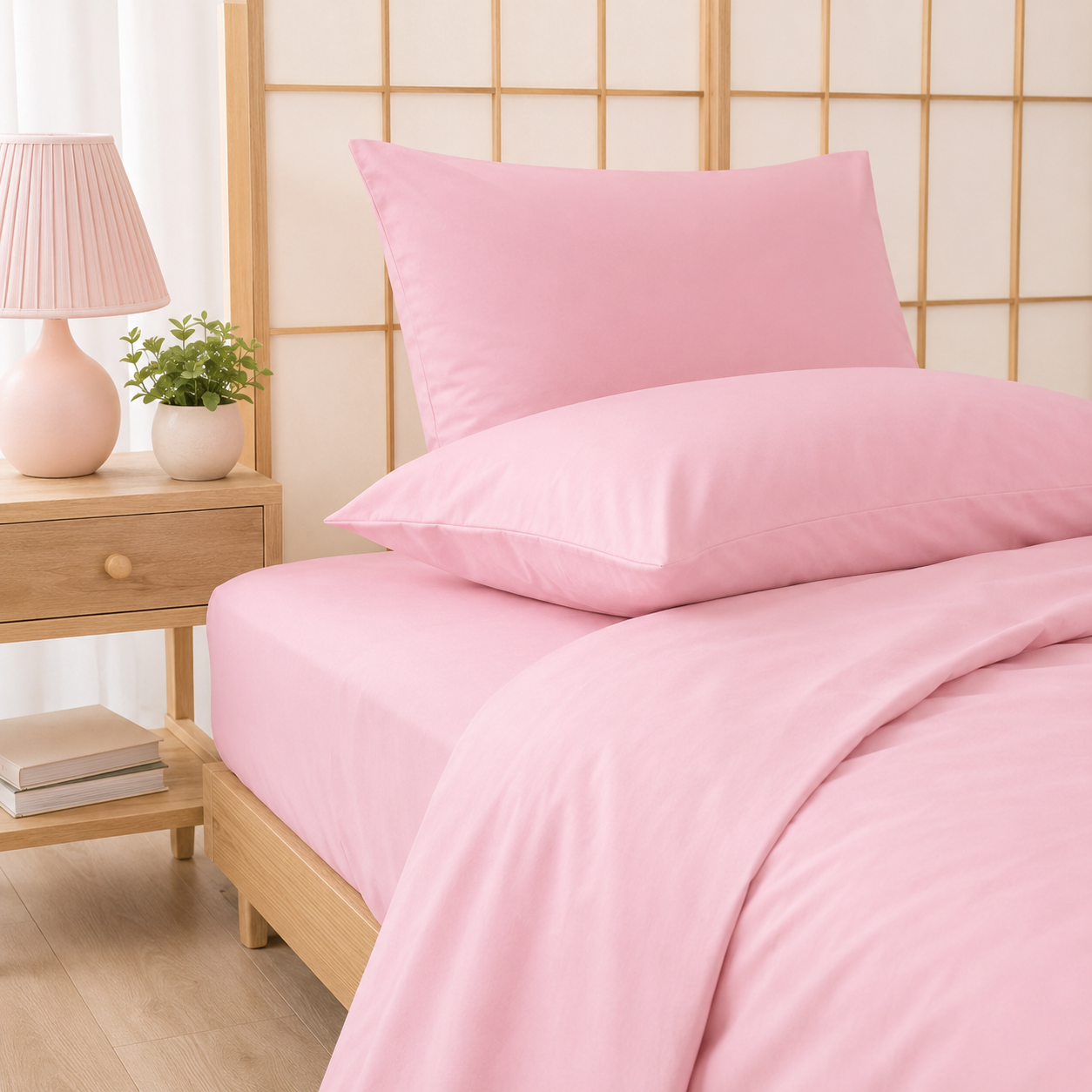 Premium Bettwäsche Set aus 100% Baumwolle Renforcé (Naturfaser) & Kissenbezug