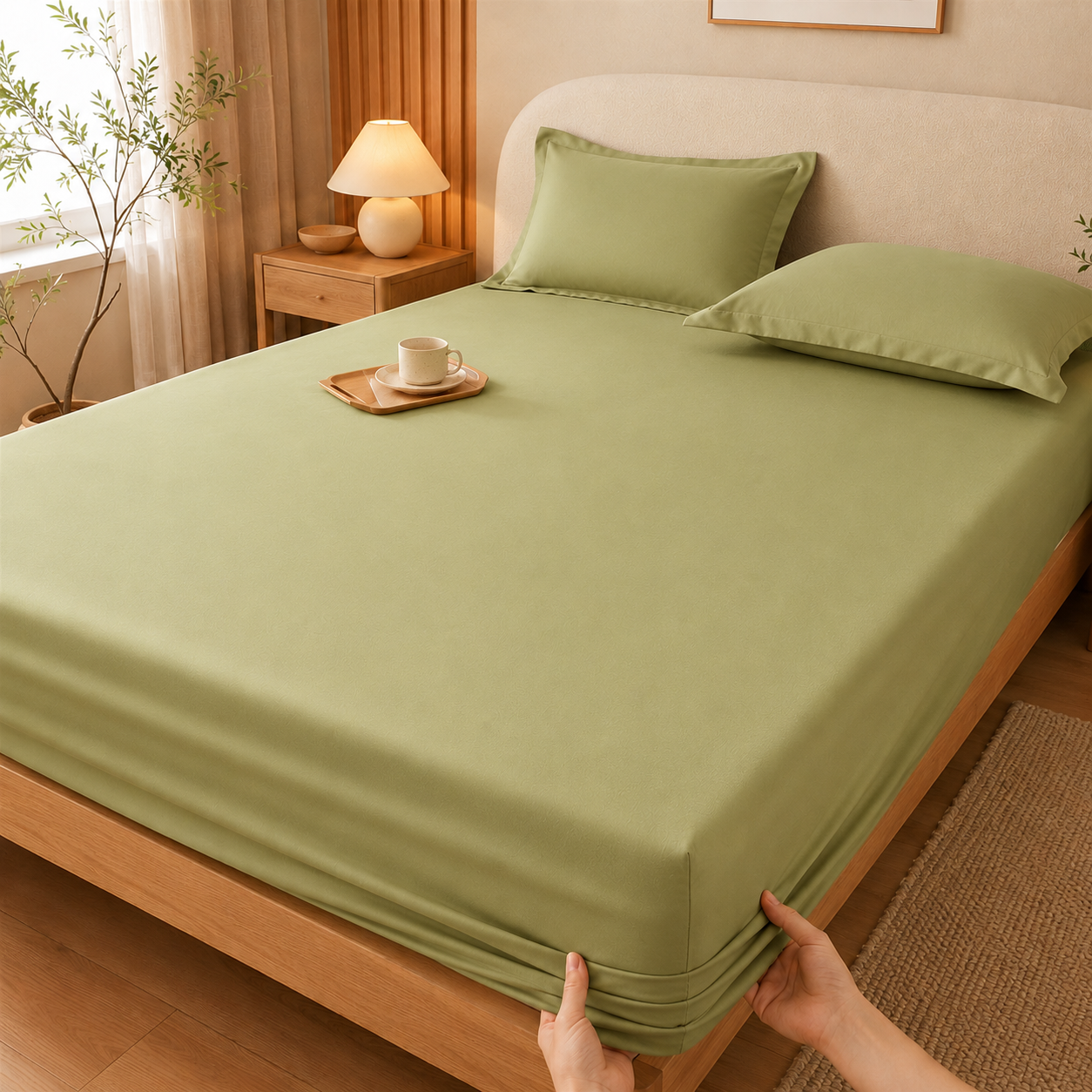 Premium Spannbettlaken 100 % Baumwolle Jersey